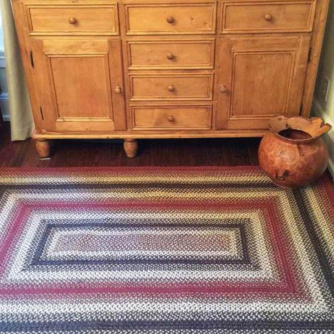 Buy Homespice Chester Premium Red Jute Braided Area Rug  Best Area Rugs on Sale | Rugfire.com