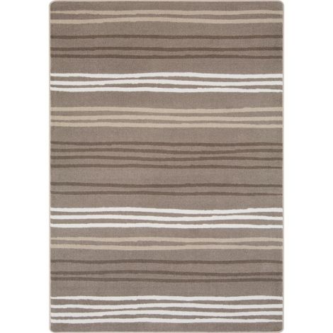 Kid Essentials All Lined Up-Neutral Machine Tufted Area Rugs By Joy Carpets