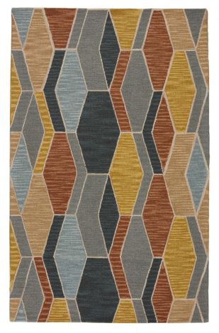 Vibe by Jaipur Living Sade Handmade Geometric Gray/ Gold Area Rugs