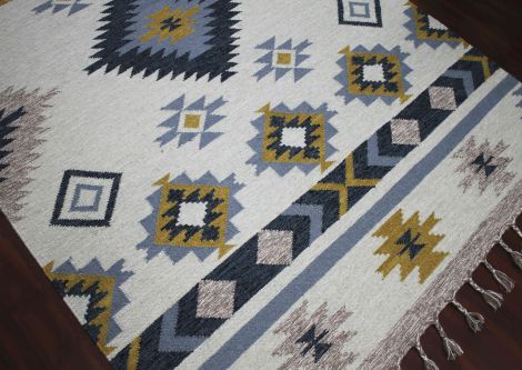 Artifacts Havasu Yellow Handmade Flatweave Wool Area Rugs By Amer.