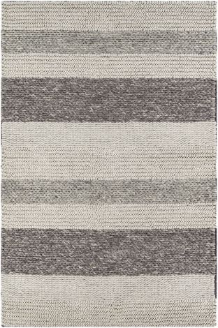 Asos ASS-2300 Charcoal, Medium Gray Hand Woven Cottage Area Rugs By Surya