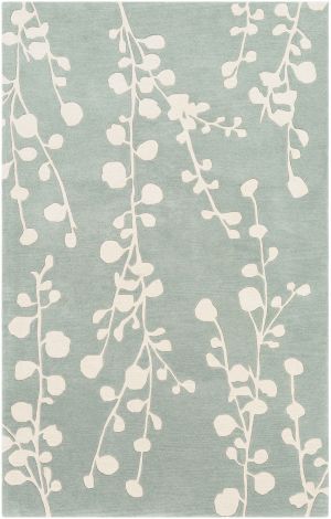 Athena ATH-5158 Mint, Ivory Hand Tufted Cottage Area Rugs By Surya