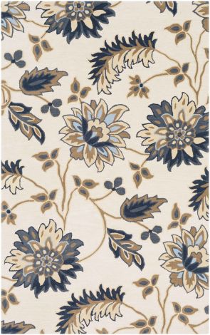 Athena ATH-5161 Navy, Camel Hand Tufted Cottage Area Rugs By Surya