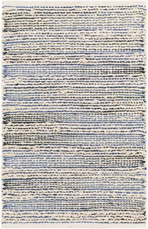 Bali BAL-2302 Navy, Black Hand Woven Cottage Area Rugs By Surya