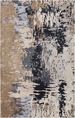 Banshee BAN-3399 Taupe, Light Gray Hand Tufted Modern Area Rugs By Surya