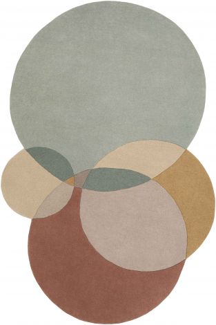 Beck BCK-1006 Sage, Khaki Hand Tufted Modern Area Rugs By Surya