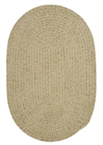 Barefoot Chenille Bath Rug BF01 Celery Casual, Chenille Braided Area Rug by Colonial Mills