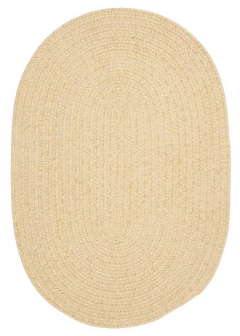 Barefoot Chenille Bath Rug BF09 Yellow Casual, Chenille Braided Area Rug by Colonial Mills