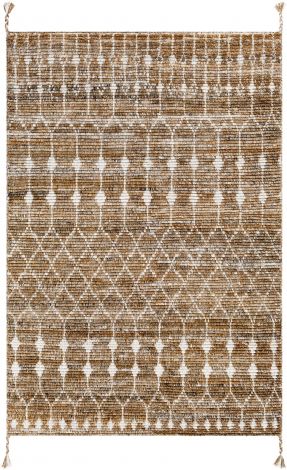 Birch BHC-2300 Camel, Dark Brown Hand Knotted Global Area Rugs By Surya