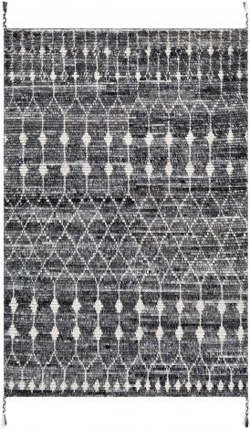Birch BHC-2301 Charcoal, Medium Gray Hand Knotted Global Area Rugs By Surya