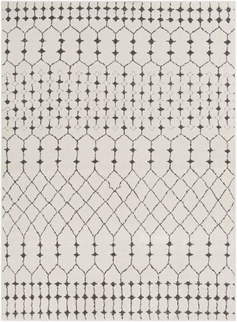 Bahar BHR-2312 Charcoal, Beige Machine Woven Global Area Rugs By Surya