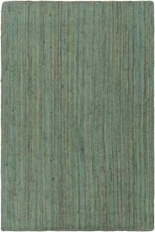 Brice BIC-7000 Mint, Dark Brown Hand Woven Cottage Area Rugs By Surya