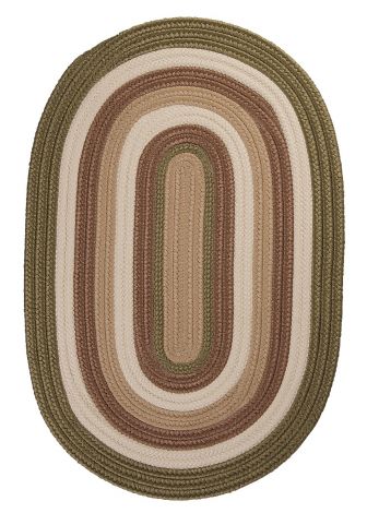 Brooklyn BN69 Moss Industrial, Indoor - Outdoor Braided Area Rug by Colonial Mills