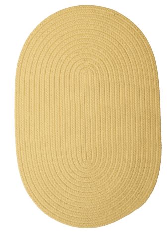 Boca Raton BR34 Pale Banana Casual, Indoor - Outdoor Braided Area Rug by Colonial Mills