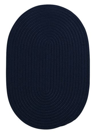Boca Raton BR52 Navy Casual, Indoor - Outdoor Braided Area Rug by Colonial Mills