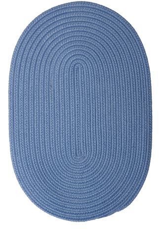 Boca Raton BR55 Blue Ice Casual, Indoor - Outdoor Braided Area Rug by Colonial Mills
