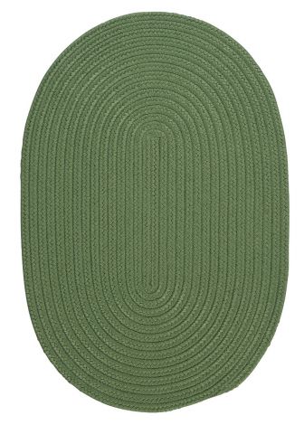 Boca Raton BR69 Moss Green Casual, Indoor - Outdoor Braided Area Rug by Colonial Mills
