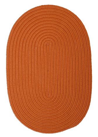 Boca Raton BR74 Rust Casual, Indoor - Outdoor Braided Area Rug by Colonial Mills
