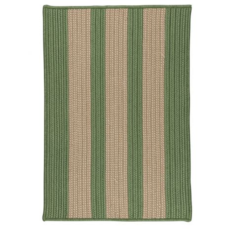 Boat House BT69 Olive Casual, Indoor - Outdoor Braided Area Rug by Colonial Mills