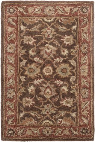 Caesar CAE-1036 Dark Brown, Clay Hand Tufted Traditional Area Rugs By Surya