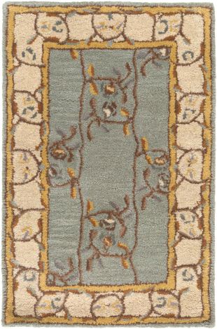 Caesar CAE-1100 Sage, Beige Hand Tufted Traditional Area Rugs By Surya