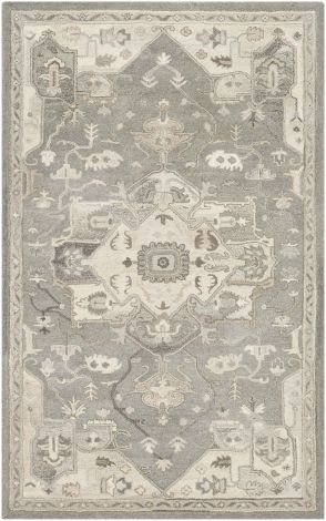 Caesar CAE-1196 Charcoal, Taupe Hand Tufted Traditional Area Rugs By Surya