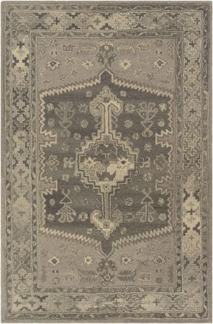 Caesar CAE-1223 Dark Brown, Taupe Hand Tufted Traditional Area Rugs By Surya