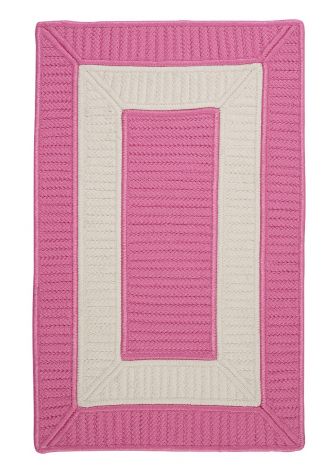 Rope Walk CB94 Pink Coastal, Indoor - Outdoor Braided Area Rug by Colonial Mills