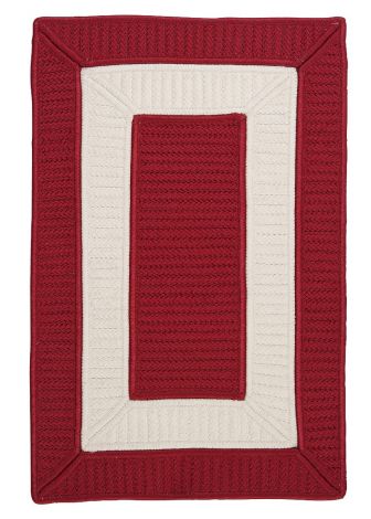 Rope Walk CB97 Red Coastal, Indoor - Outdoor Braided Area Rug by Colonial Mills