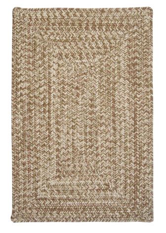 Corsica CC69 Moss Green Rustic Farmhouse, Indoor - Outdoor Braided Area Rug by Colonial Mills