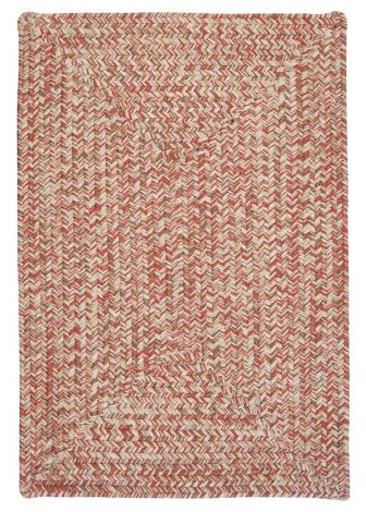 Corsica CC79 Porcelain Rose Rustic Farmhouse, Indoor - Outdoor Braided Area Rug by Colonial Mills