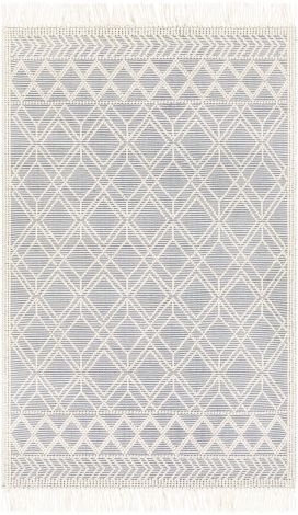 Casa DeCampo CDC-2300 Ivory, Denim Hand Woven Cottage Area Rugs By Surya