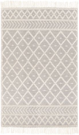 Casa DeCampo CDC-2304 Ivory, Medium Gray Hand Woven Cottage Area Rugs By Surya