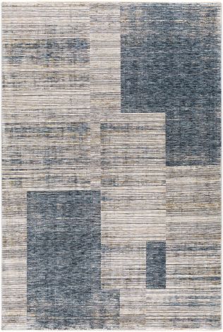 Cardiff CDF-2312 Teal, Taupe Machine Woven Modern Area Rugs By Surya