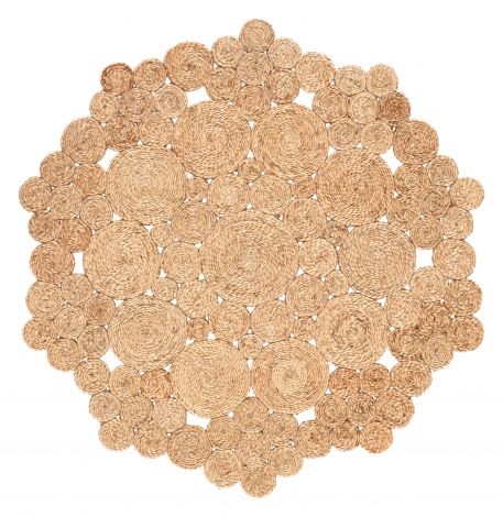 Jaipur Living Marigold Natural Dots Beige Round Area Rugs 