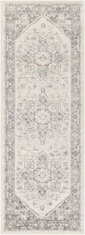 Chester CHE-2312 Light Gray, Medium Gray Machine Woven Traditional Area Rugs By Surya
