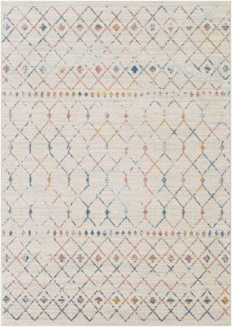 Chester CHE-2369 Ivory, Medium Gray Machine Woven Global Area Rugs By Surya