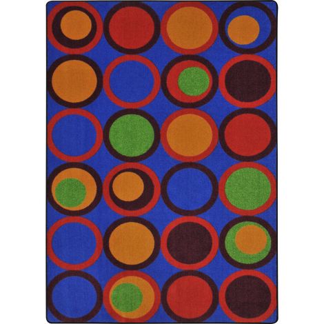 Kid Essentials Circle Back-Primary Machine Tufted Area Rugs By Joy Carpets