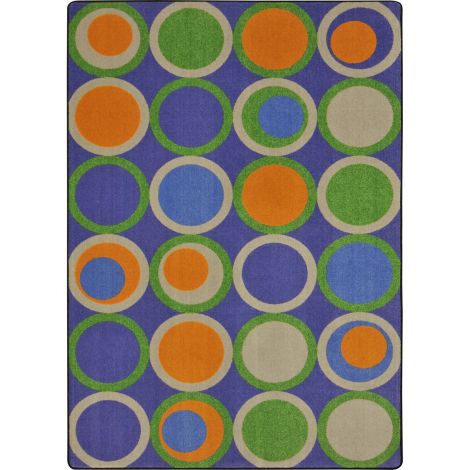 Kid Essentials Circle Back-Violet Machine Tufted Area Rugs By Joy Carpets