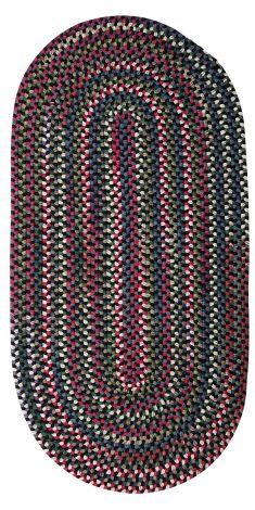 Chestnut Knoll CK47 Black Satin Traditional, Nylon Braided Area Rug by Colonial Mills
