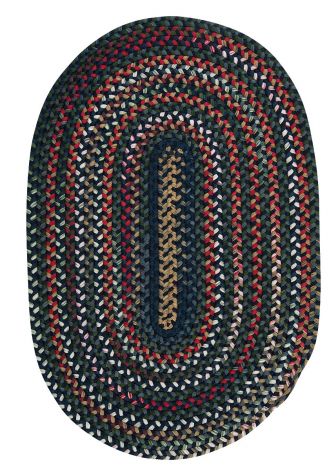 Chestnut Knoll CK57 Baltic Blue Traditional, Nylon Braided Area Rug by Colonial Mills