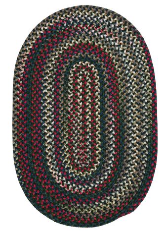 Chestnut Knoll CK67 Thyme Green Traditional, Nylon Braided Area Rug by Colonial Mills