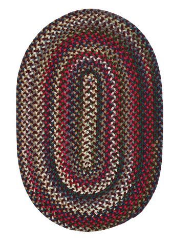 Chestnut Knoll CK77 Amber Rose Traditional, Nylon Braided Area Rug by Colonial Mills