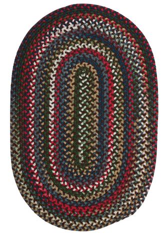Chestnut Knoll CK97 Saddle Brown Traditional, Nylon Braided Area Rug by Colonial Mills