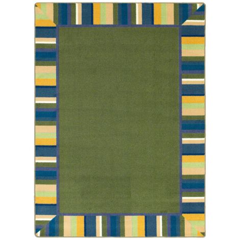 Kid Essentials Clean Green-Bold Machine Tufted Area Rugs By Joy Carpets