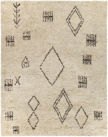 Camille CME-2303 Cream, Medium Gray Hand Knotted Global Area Rugs By Surya