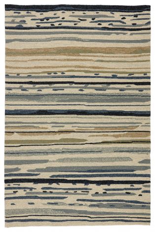 Lauren Wan By Jaipur Living Sketchy Lines Indoor Outdoor Abstract Silver Blue Area Rugs 