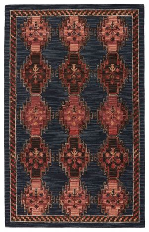 Vibe By Jaipur Living Kyoto Handmade Tribal Dark Blue Pink Area Rugs 