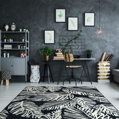 First Take Cordova-Midnight Machine Tufted Area Rugs By Joy Carpets