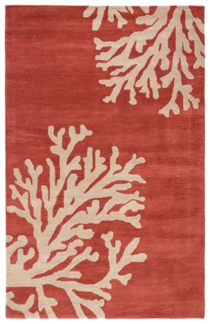 Jaipur Living Bough Handmade Abstract Coral Tan Area Rugs 